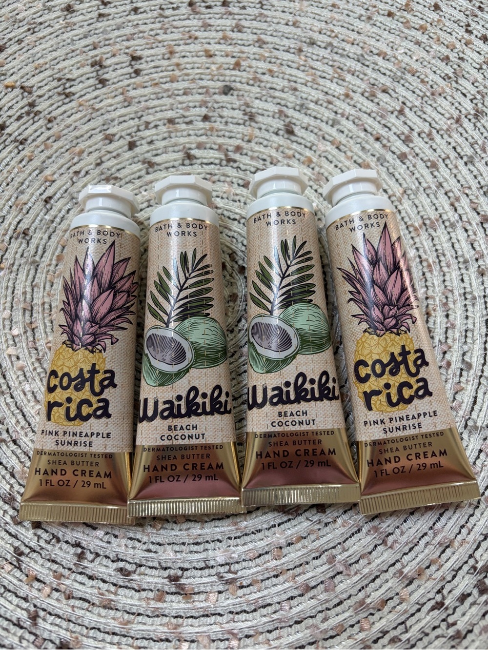 Bath & Body Works Waikiki(2) & Costa Rica (2) Hand Cream NWT